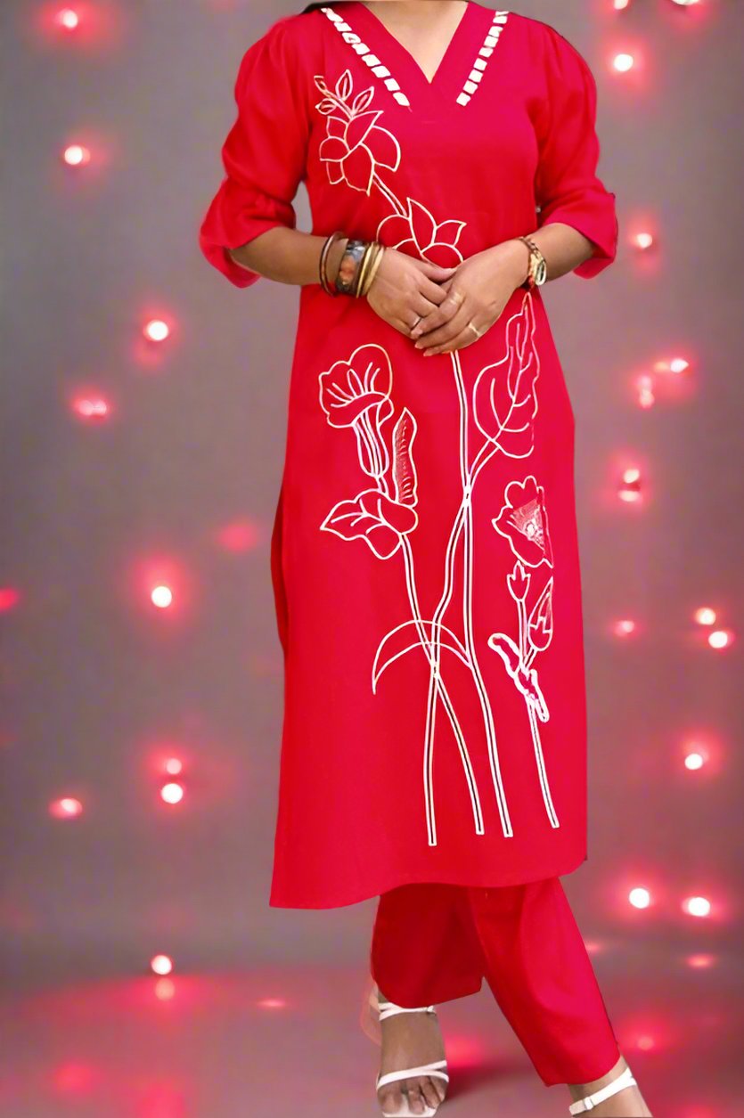 Knocking Of October Cotton Kurti Set