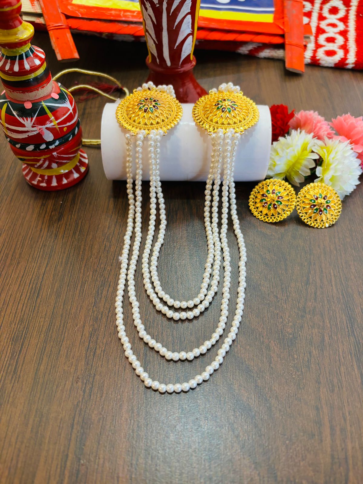 Indrani -Gold Plated Jewellery Set