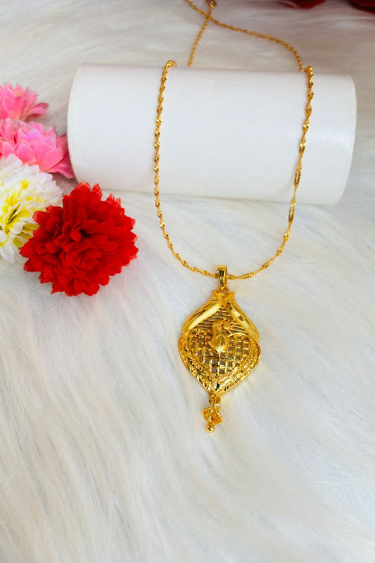 Gold Plated Chain and Locket Set