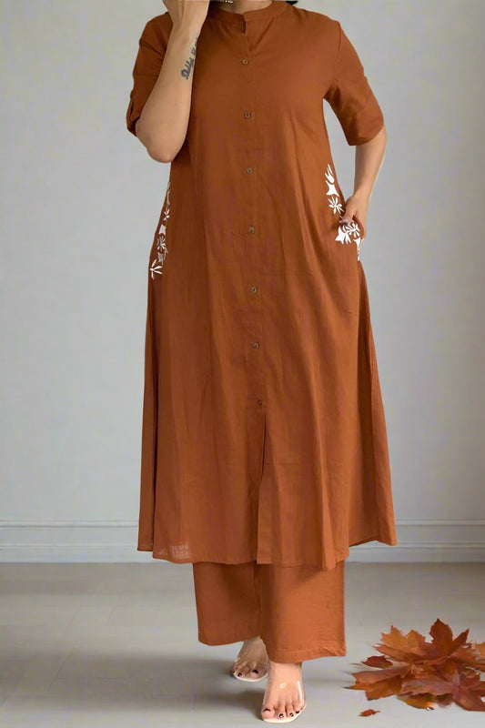 Inspired Artist Cotton Kurti Set