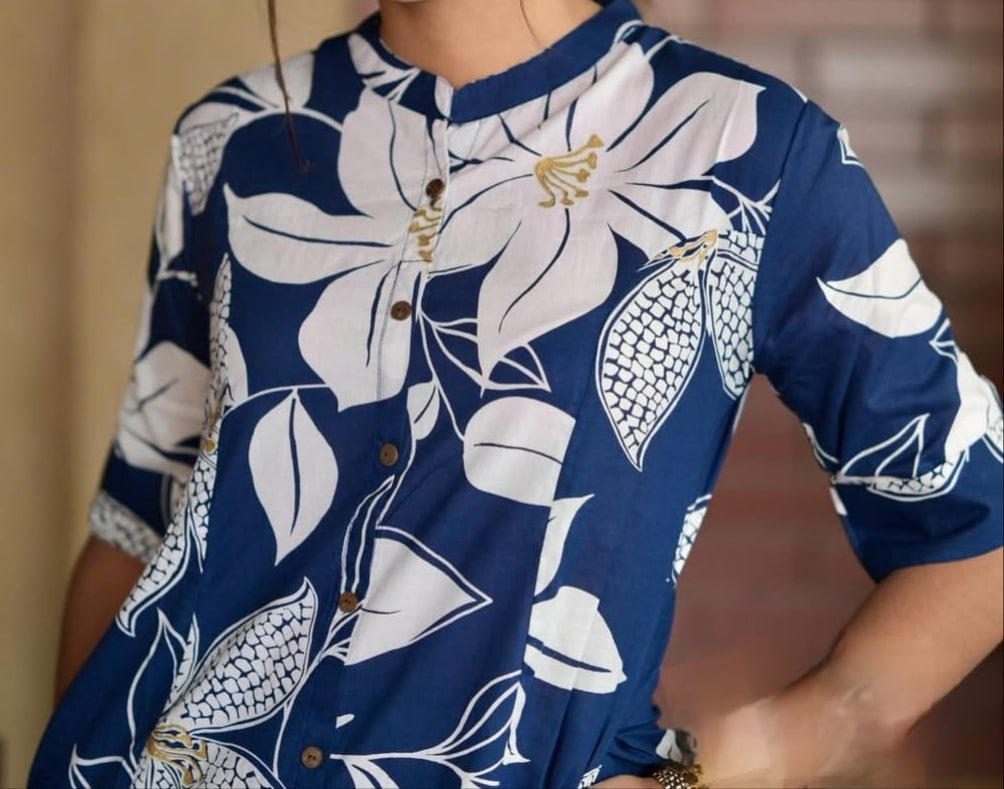 Loving The View Cotton Kurti Set