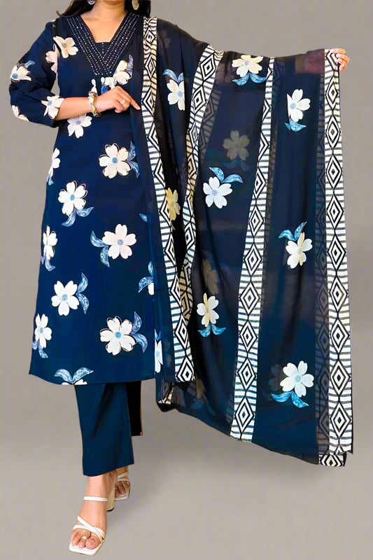 One Tree Hill Cotton Kurti Set