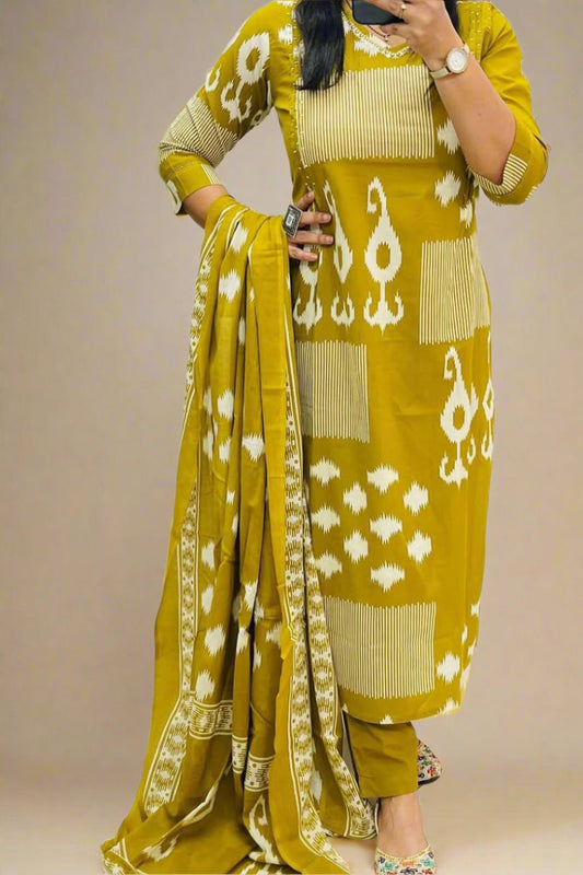 Cloudy Days Cotton kurti Set