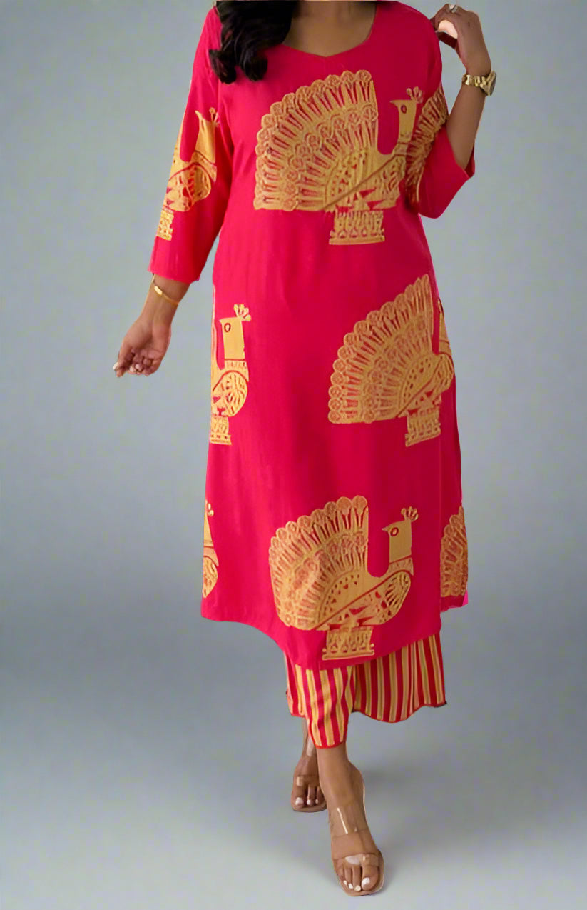 Fragrance In Fashion Cotton Kurti Set