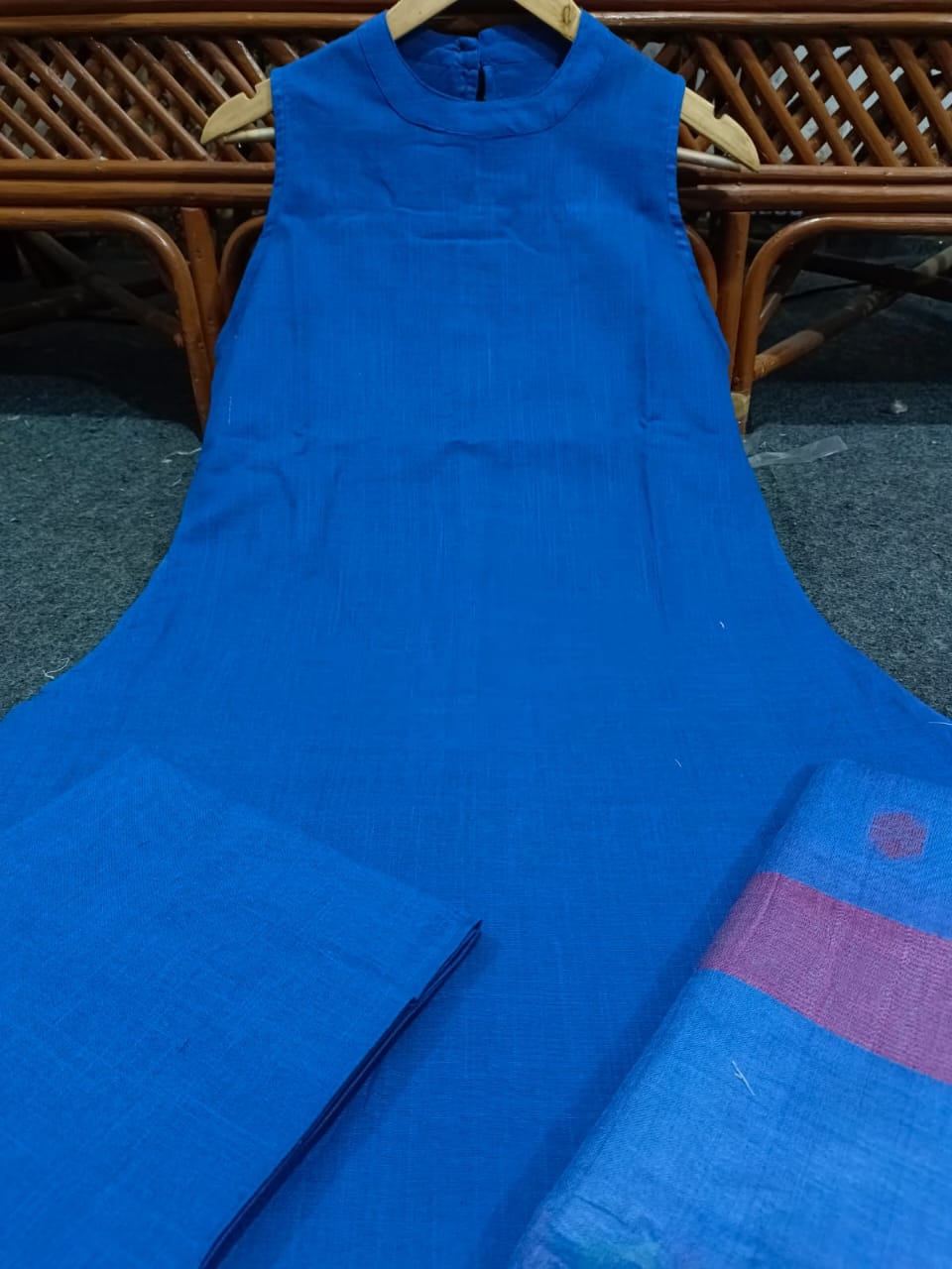 Evening Elegance Cotton Kurti Set