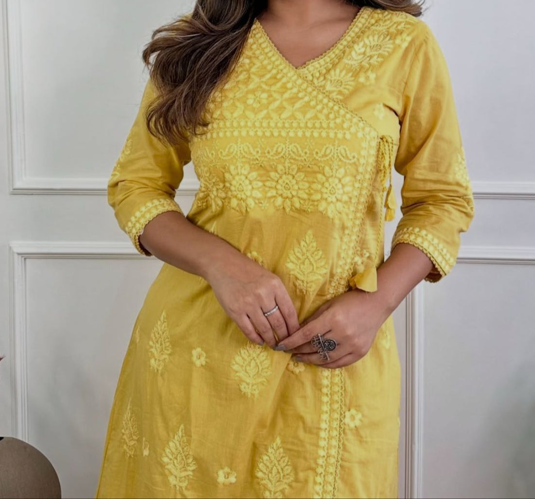 Lighting The Way Cotton Kurti Set
