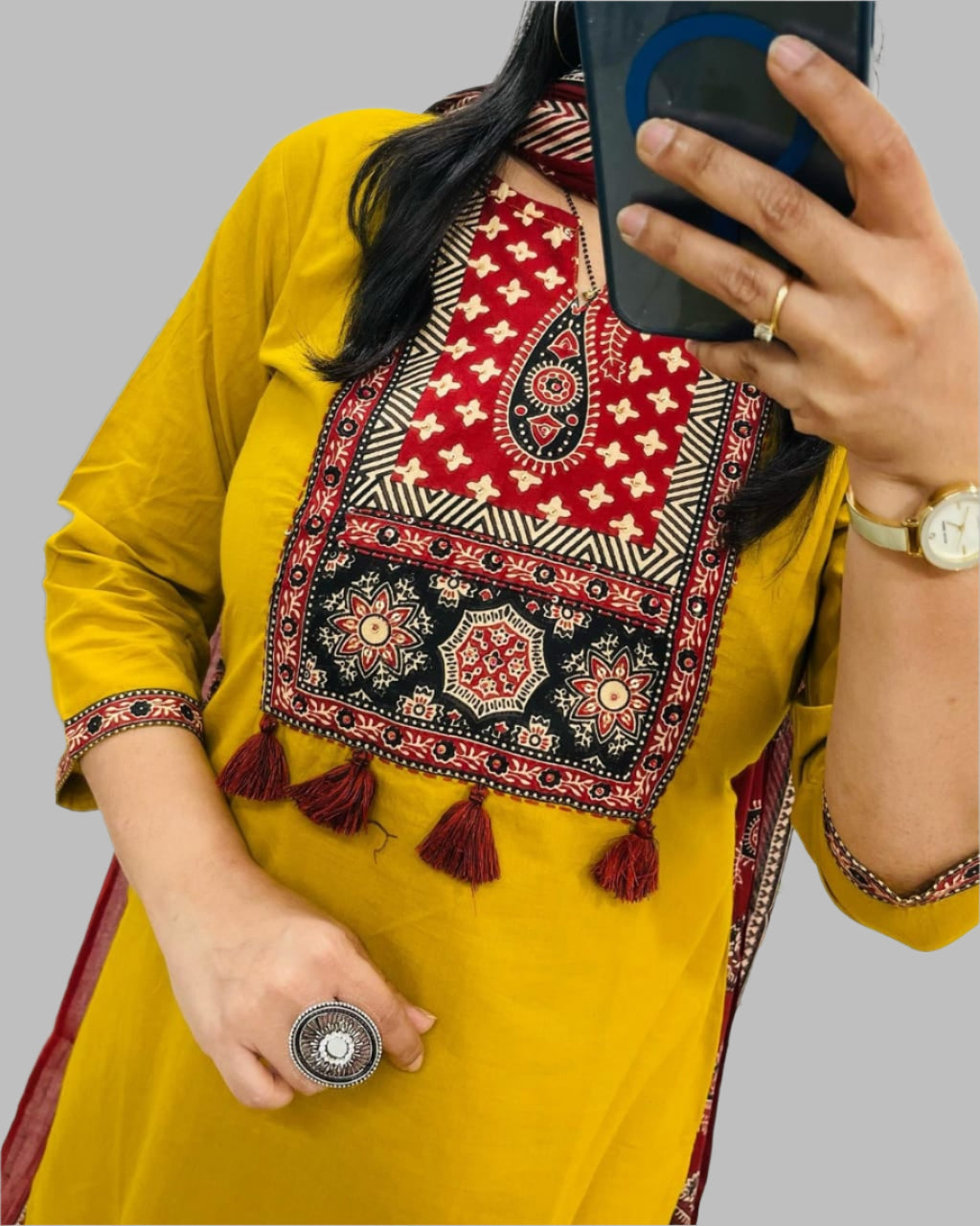 Summer Hues Cotton Kurti Set