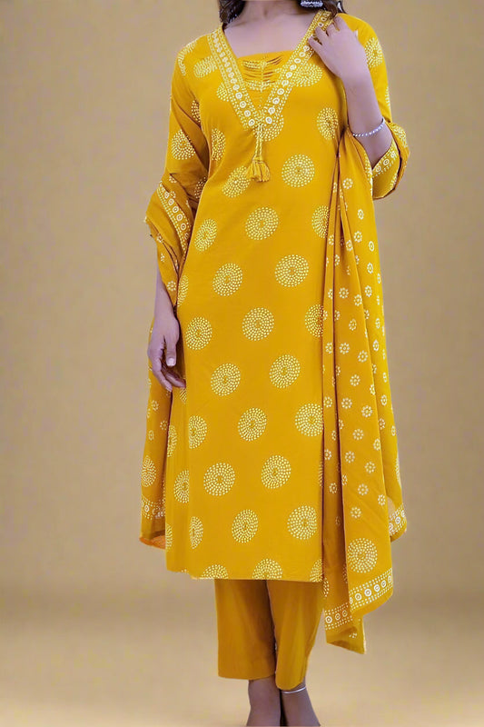 Sweaty Selfies Cotton Kurti Set