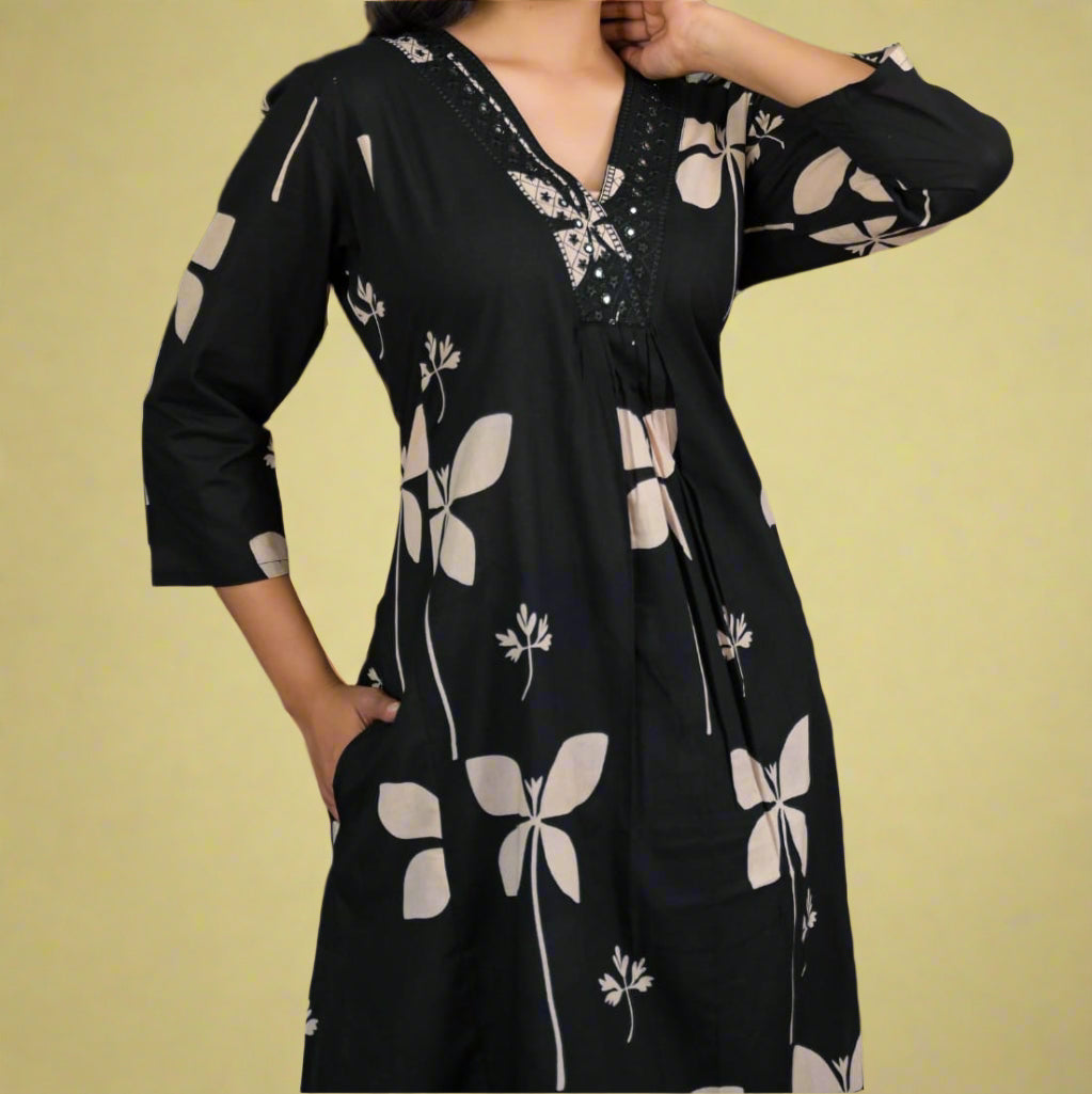 Shadow Walker Cotton Kurti Set