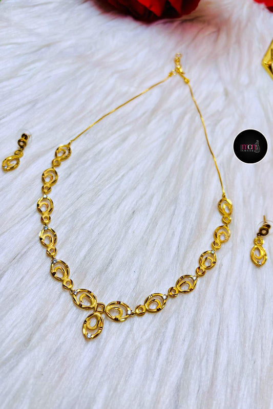 Famous Gold Plated Necklace Set