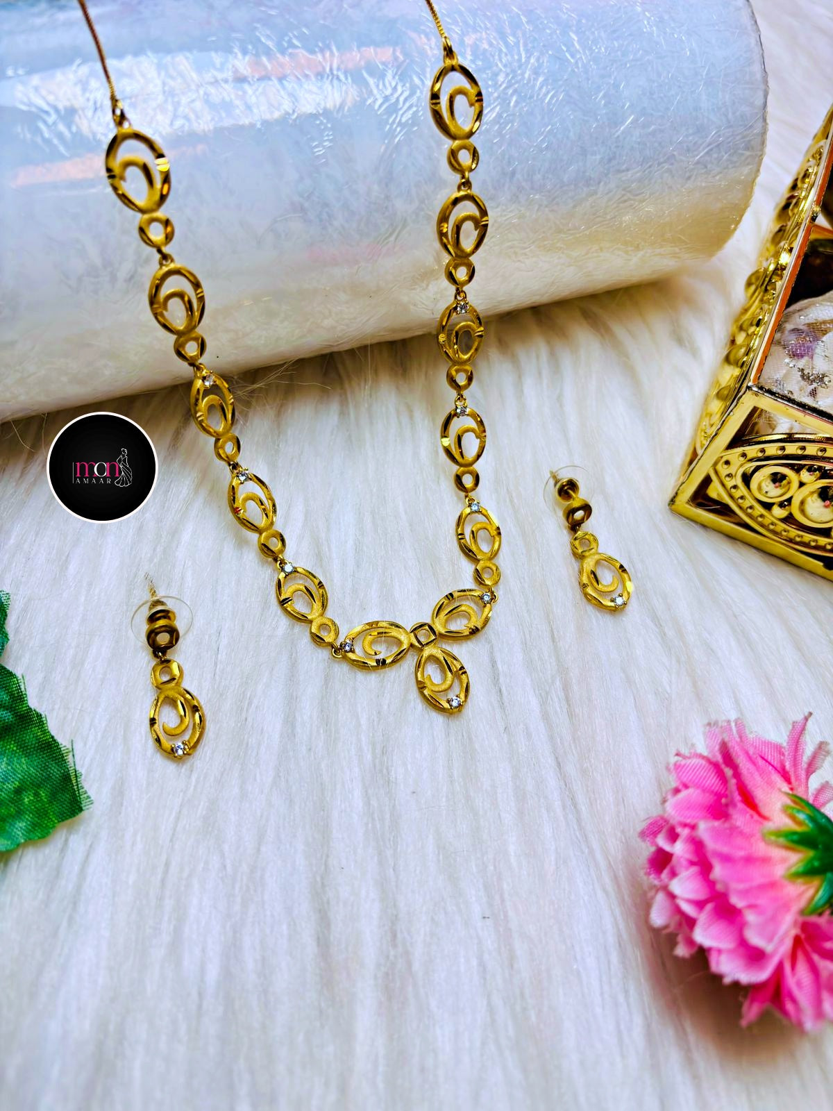 Famous Gold Plated Necklace Set