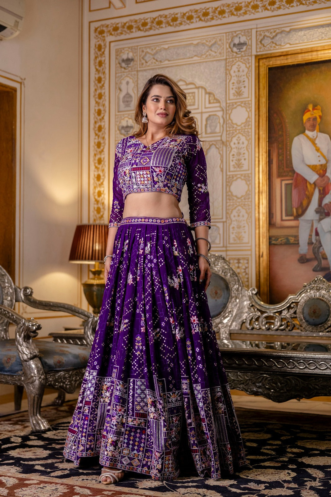 Pastel Parade Georgette Lehenga