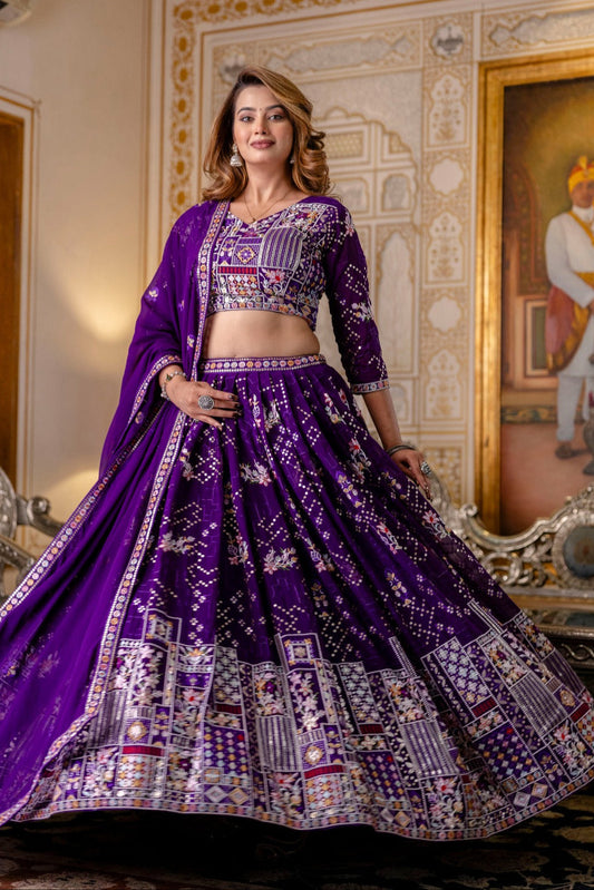 Pastel Parade Georgette Lehenga