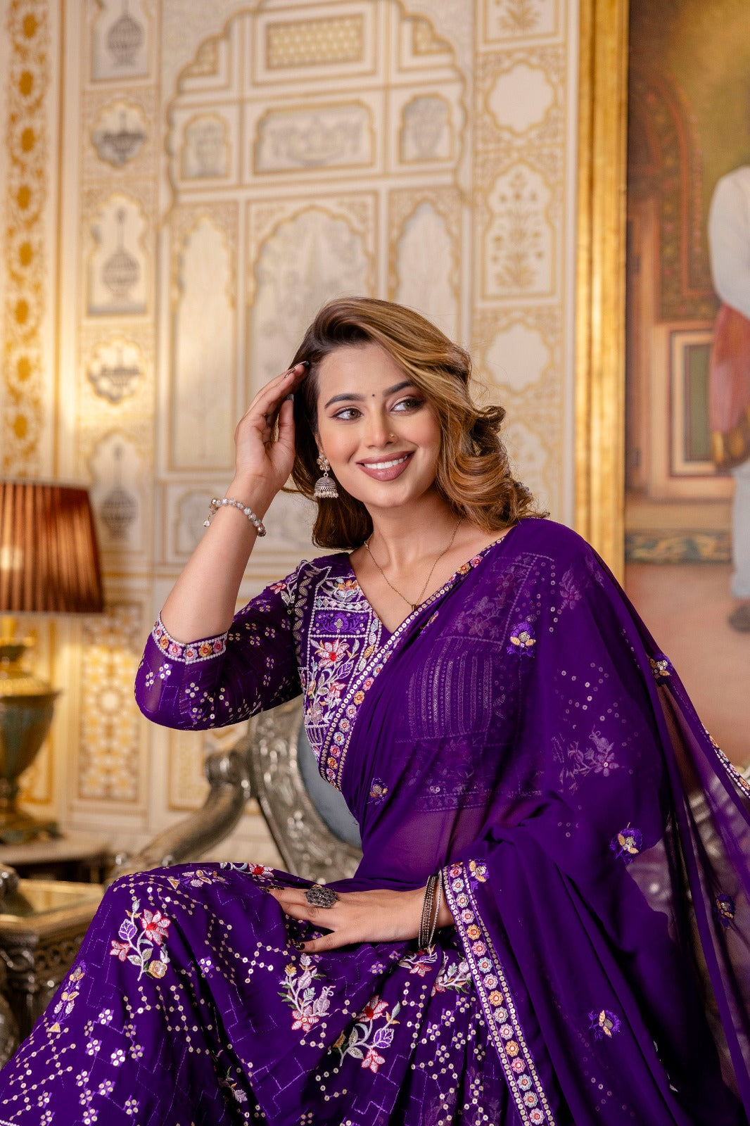 Pastel Parade Georgette Lehenga