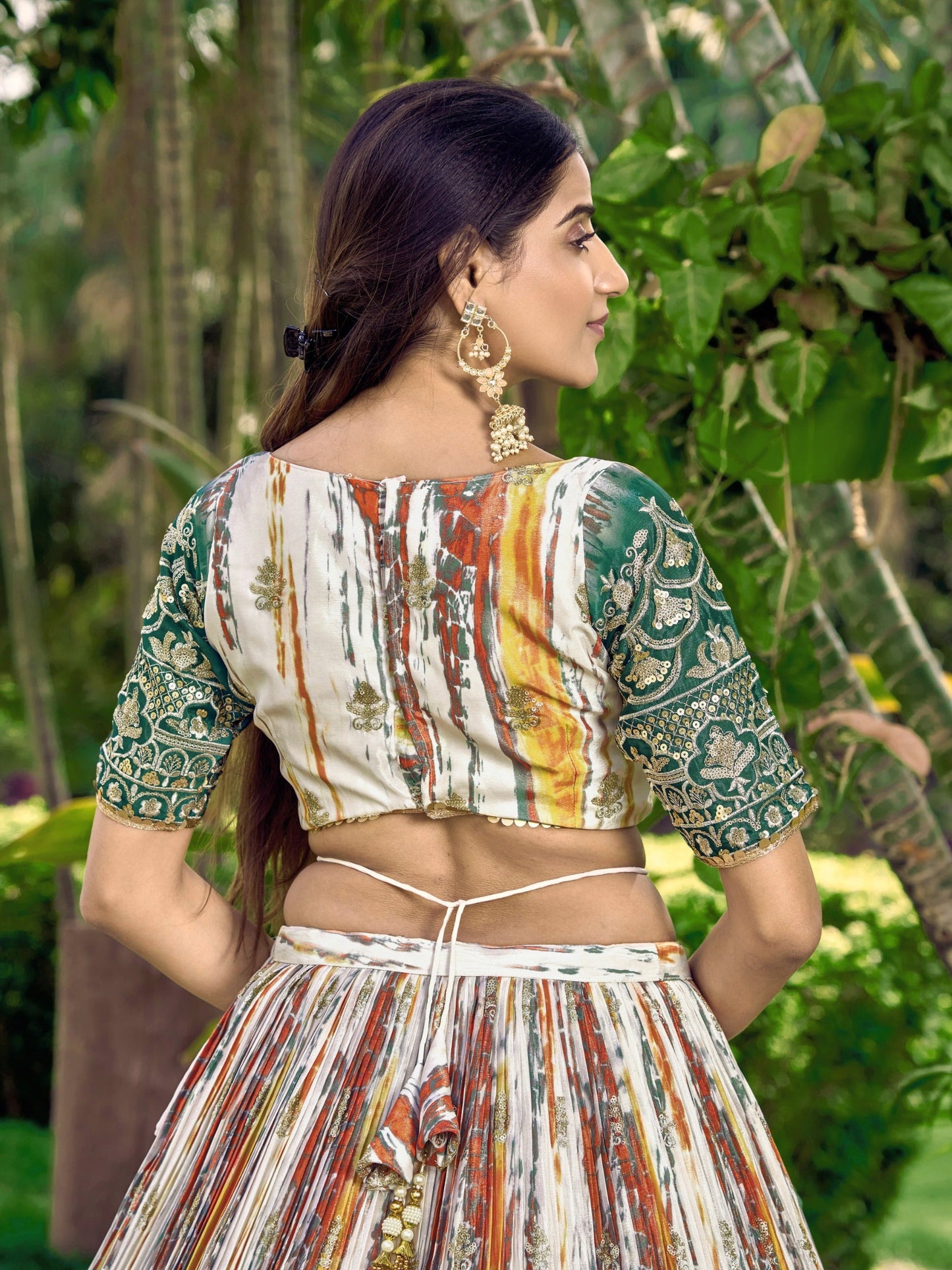 Kohinoor Kalika Chinnon Silk Lehenga
