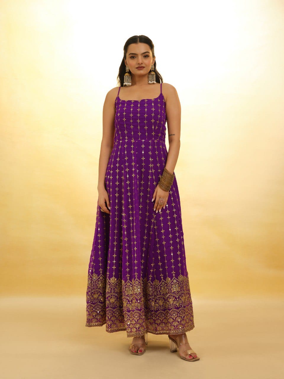 Rang-e-Shahi Georgette Anarkali Set