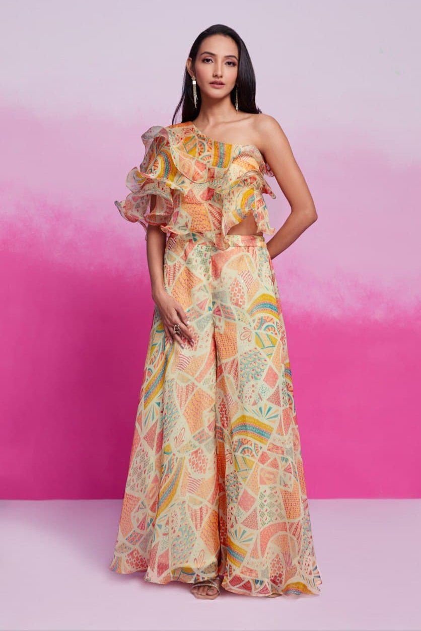 Roohani Raag Designer Organza Dress