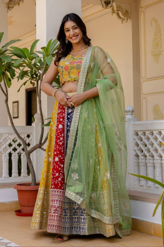 Mehrunisa Georgette Lehenga