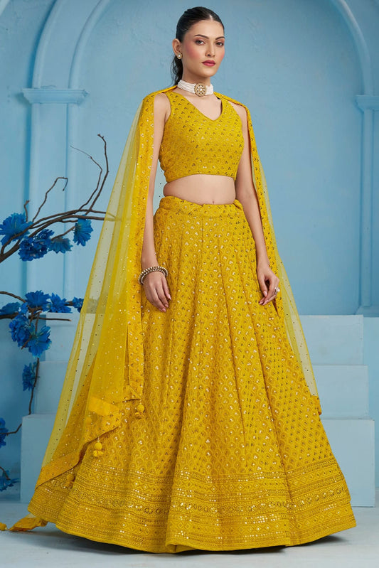 Ishq-e-Aangan Georgette Lehenga