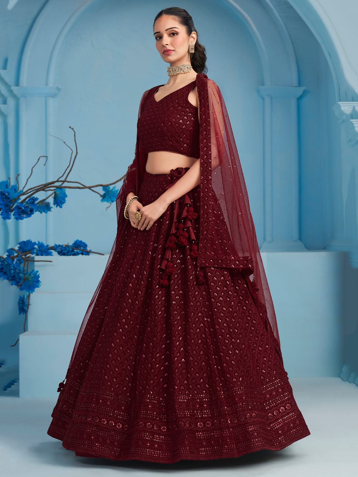 Ishq-e-Aangan Georgette Lehenga