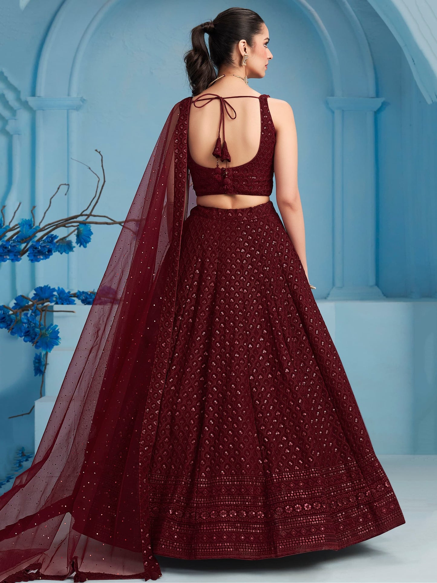 Ishq-e-Aangan Georgette Lehenga