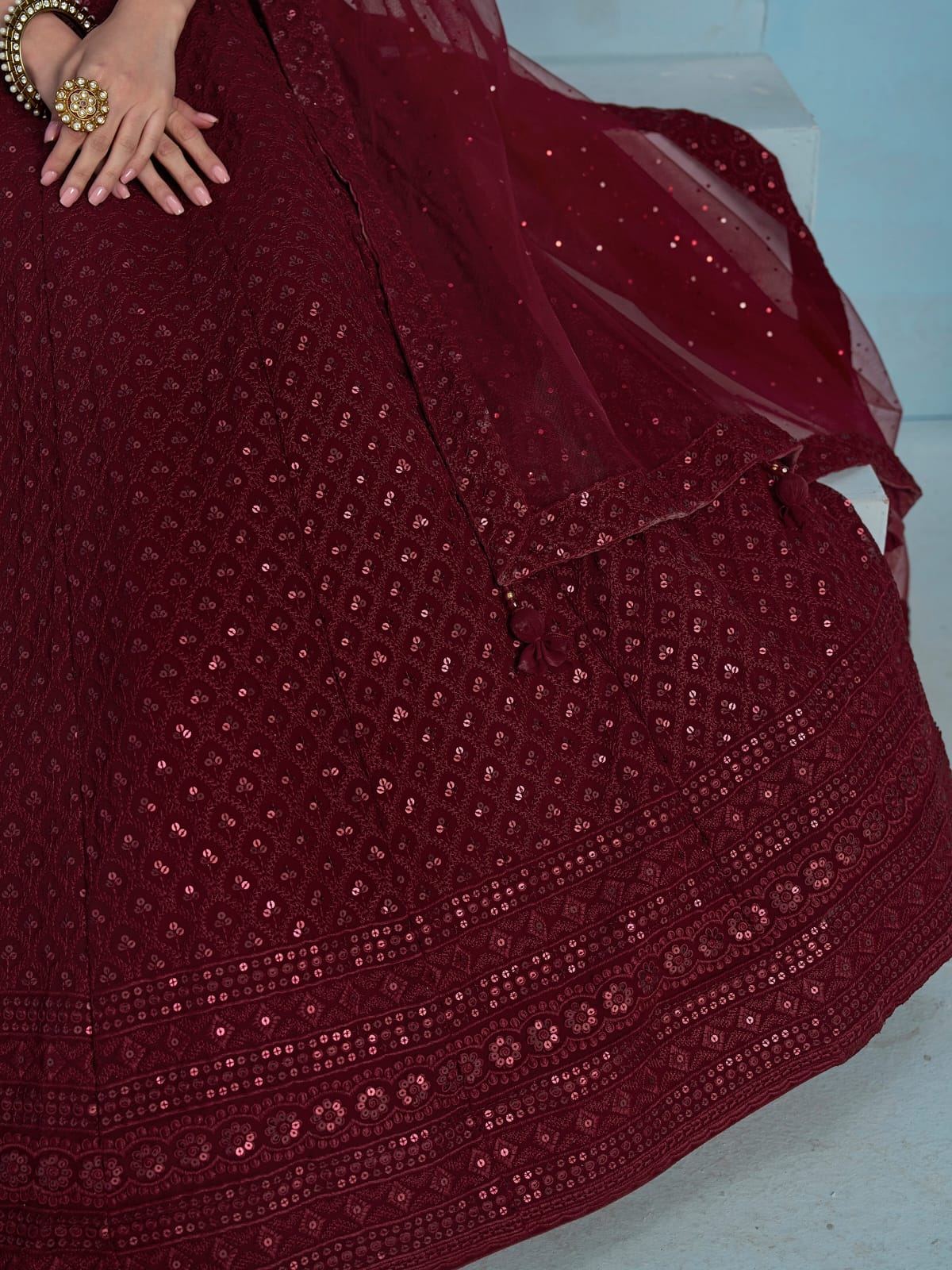 Ishq-e-Aangan Georgette Lehenga