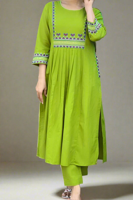 Rangon Ki Baat Cotton Kurti Set