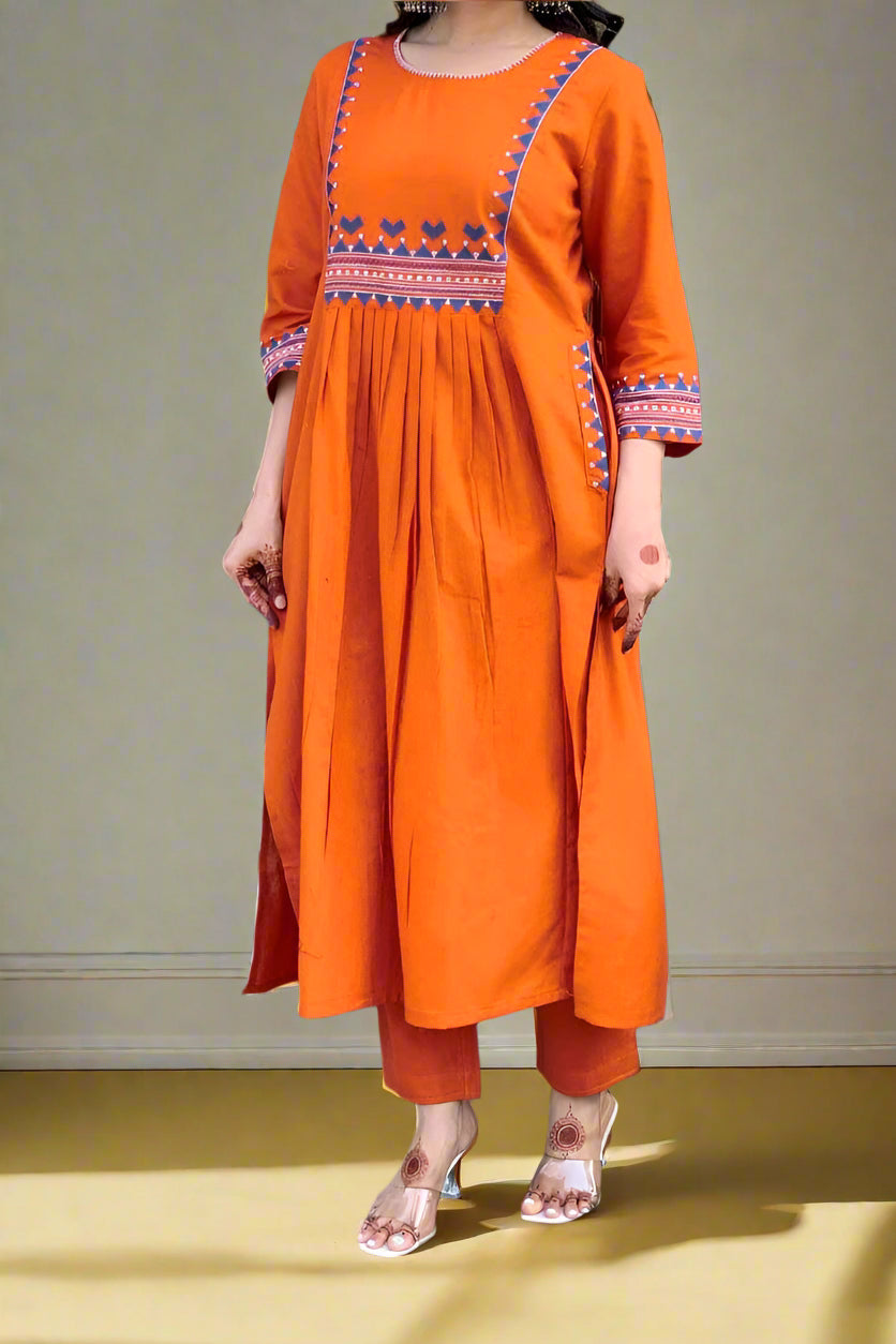 Rangon Ki Baat Cotton Kurti Set