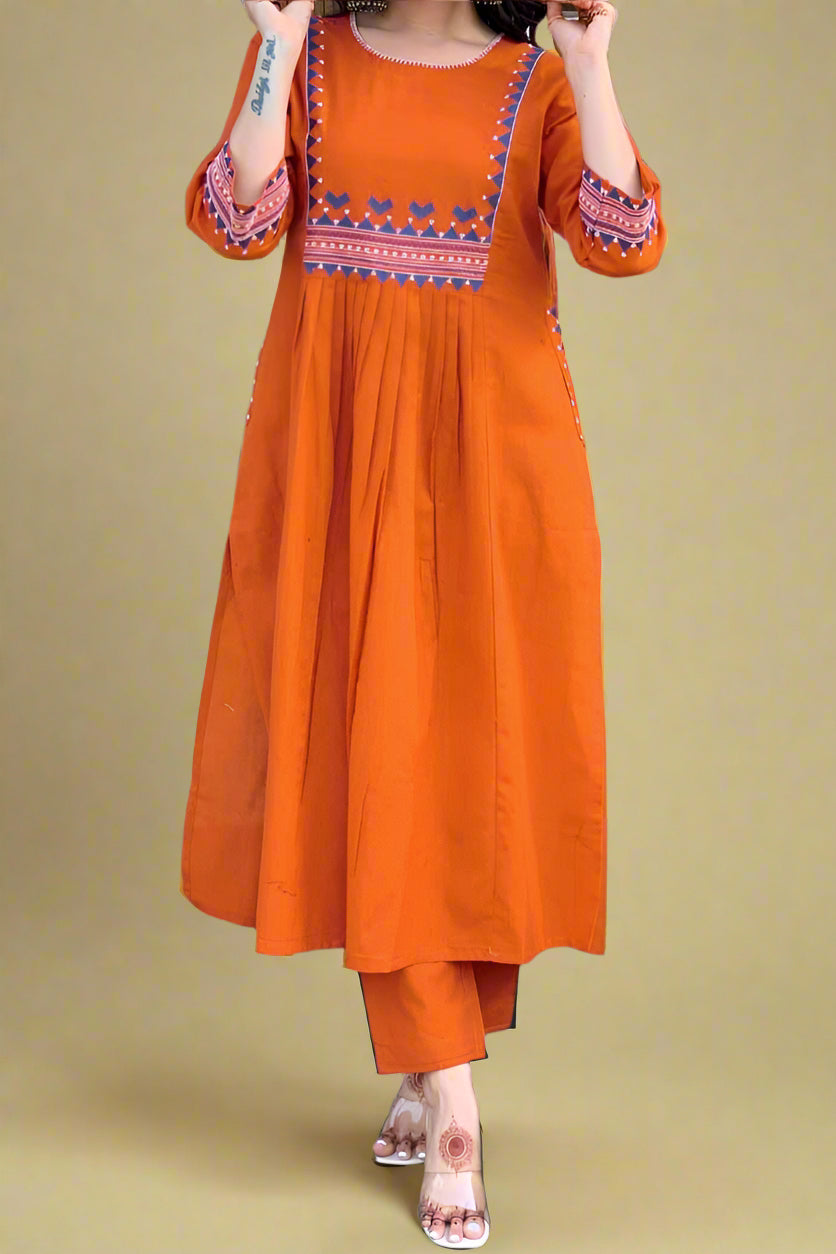 Rangon Ki Baat Cotton Kurti Set