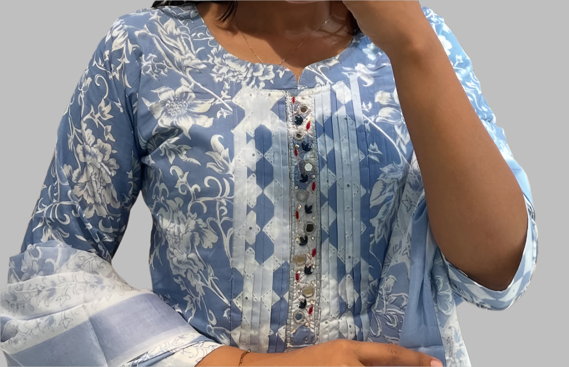 Love Like Rain Cotton Kurti Set