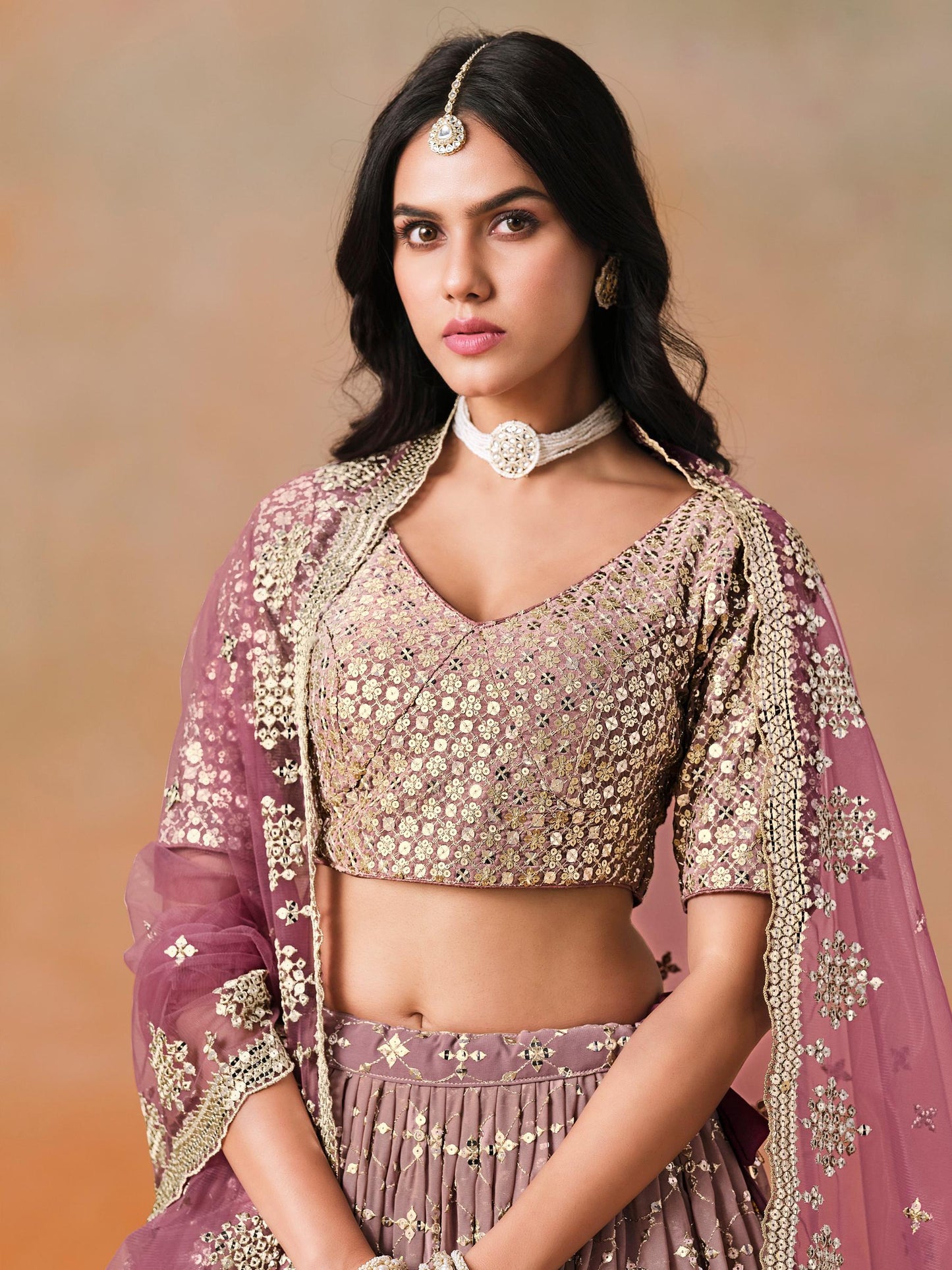 Meher Melody Georgette Lehenga
