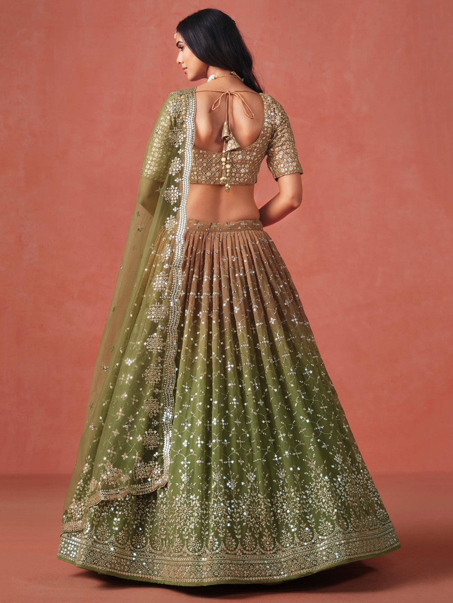 Meher Melody Georgette Lehenga