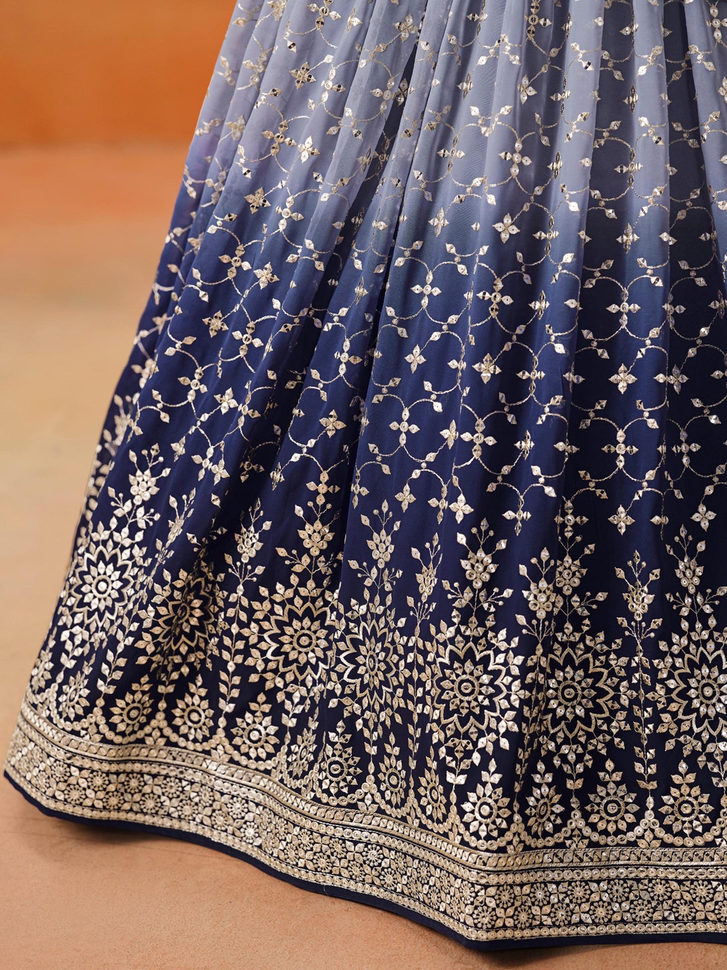 Meher Melody Georgette Lehenga