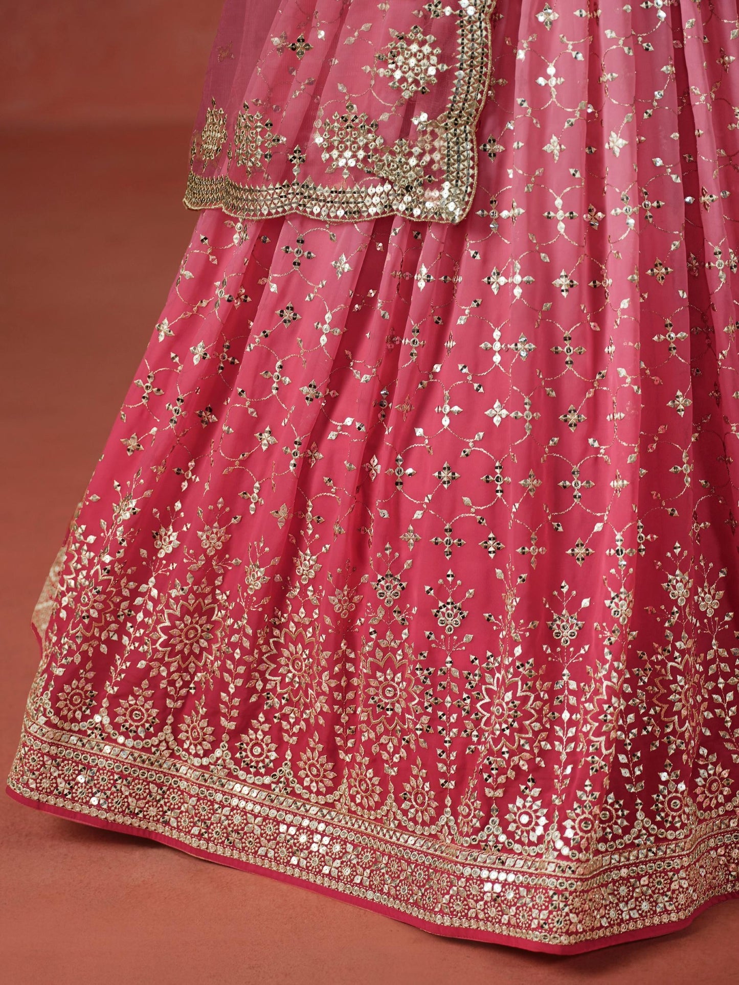 Meher Melody Georgette Lehenga