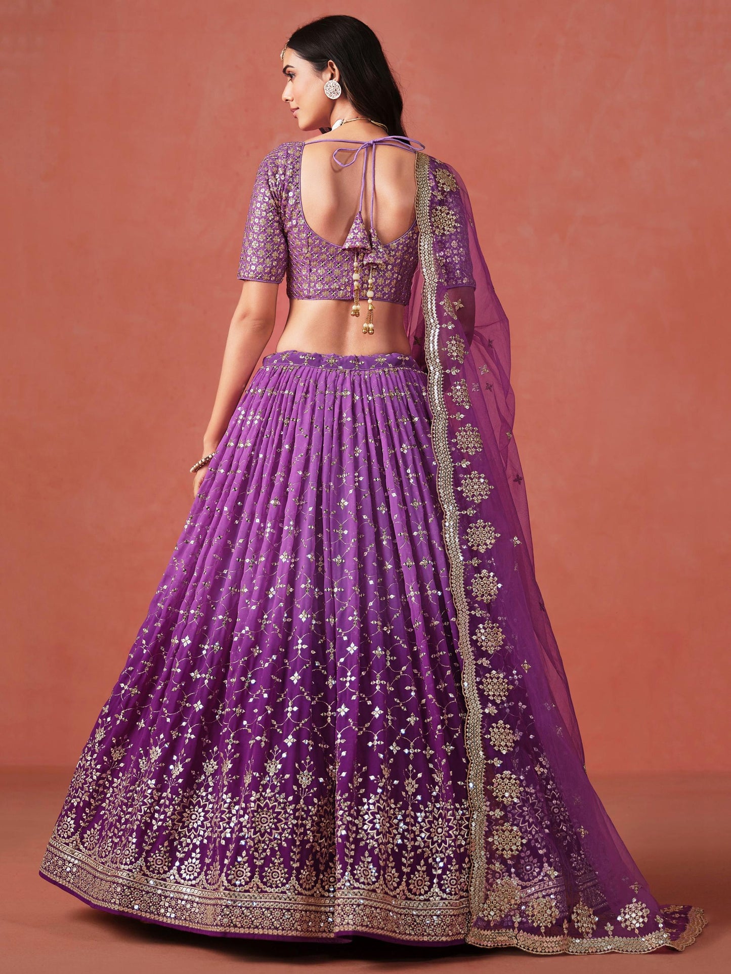 Meher Melody Georgette Lehenga