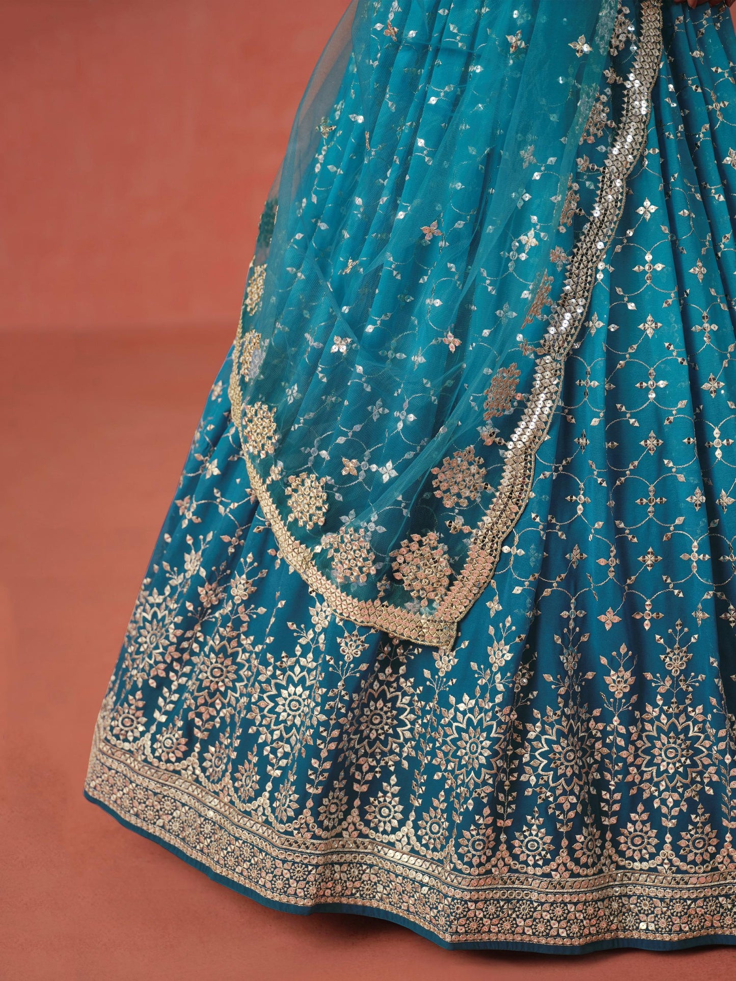 Meher Melody Georgette Lehenga
