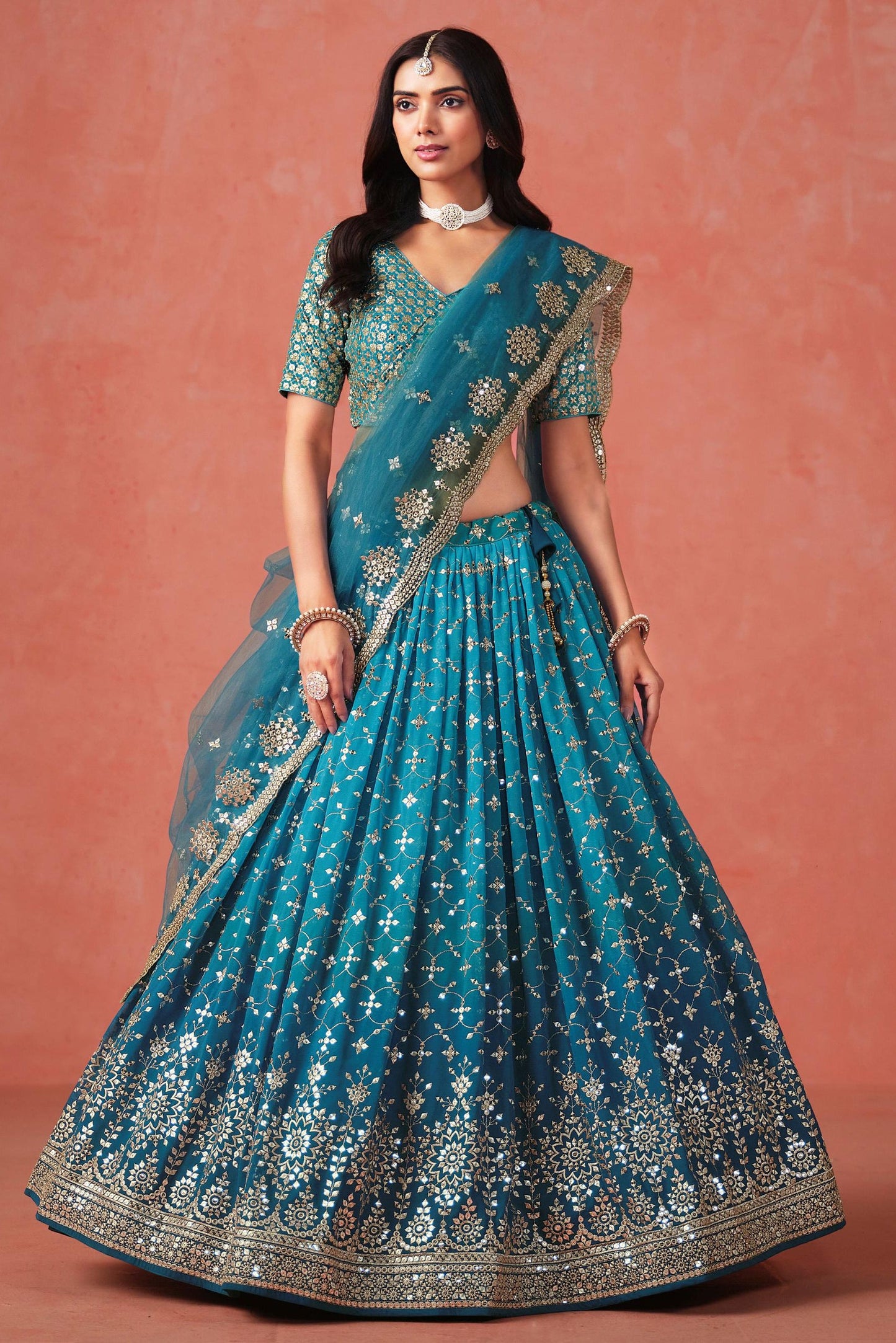 Meher Melody Georgette Lehenga