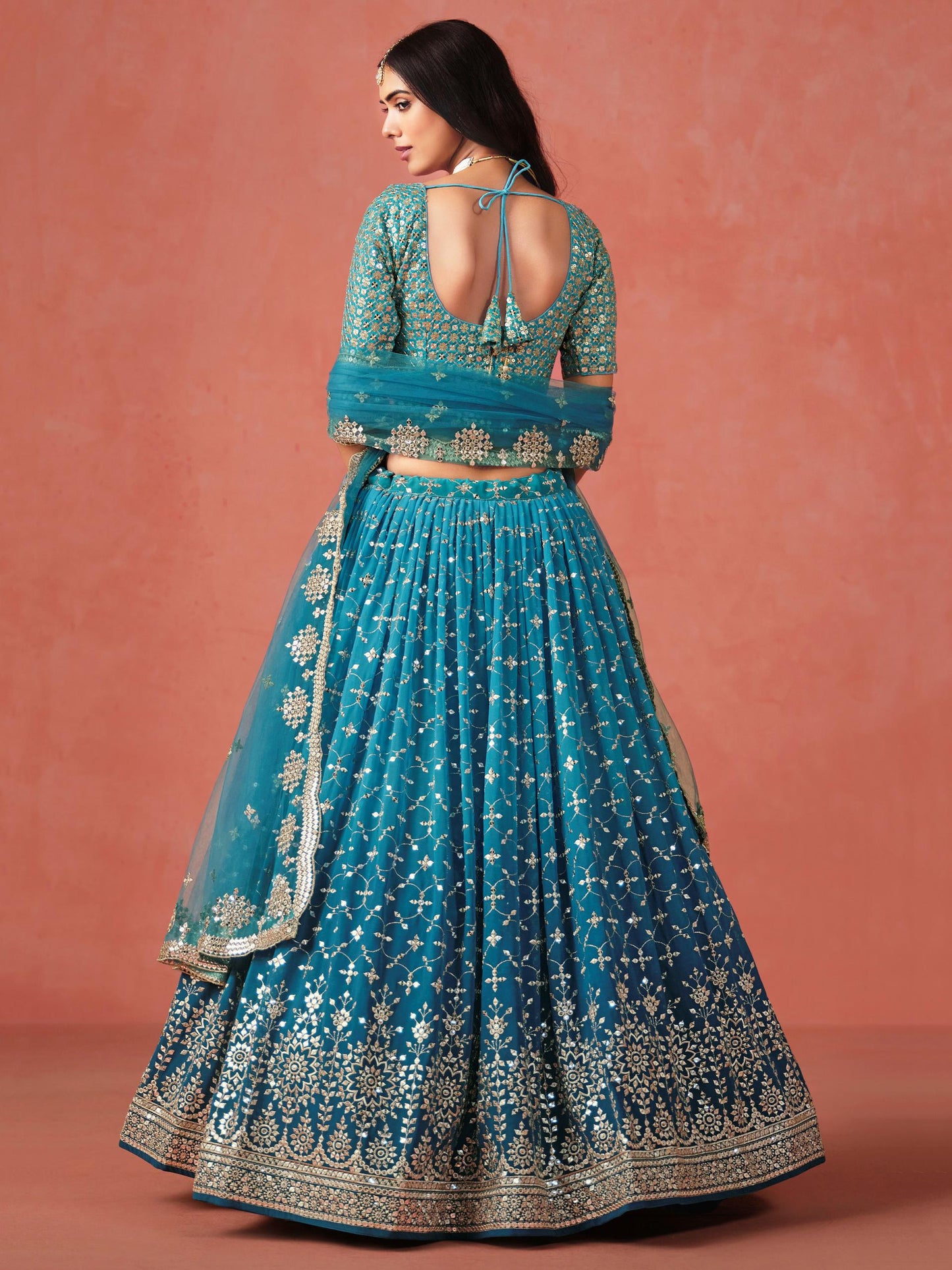 Meher Melody Georgette Lehenga