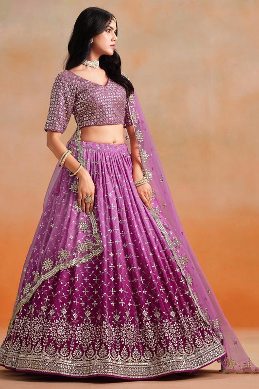 Meher Melody Georgette Lehenga