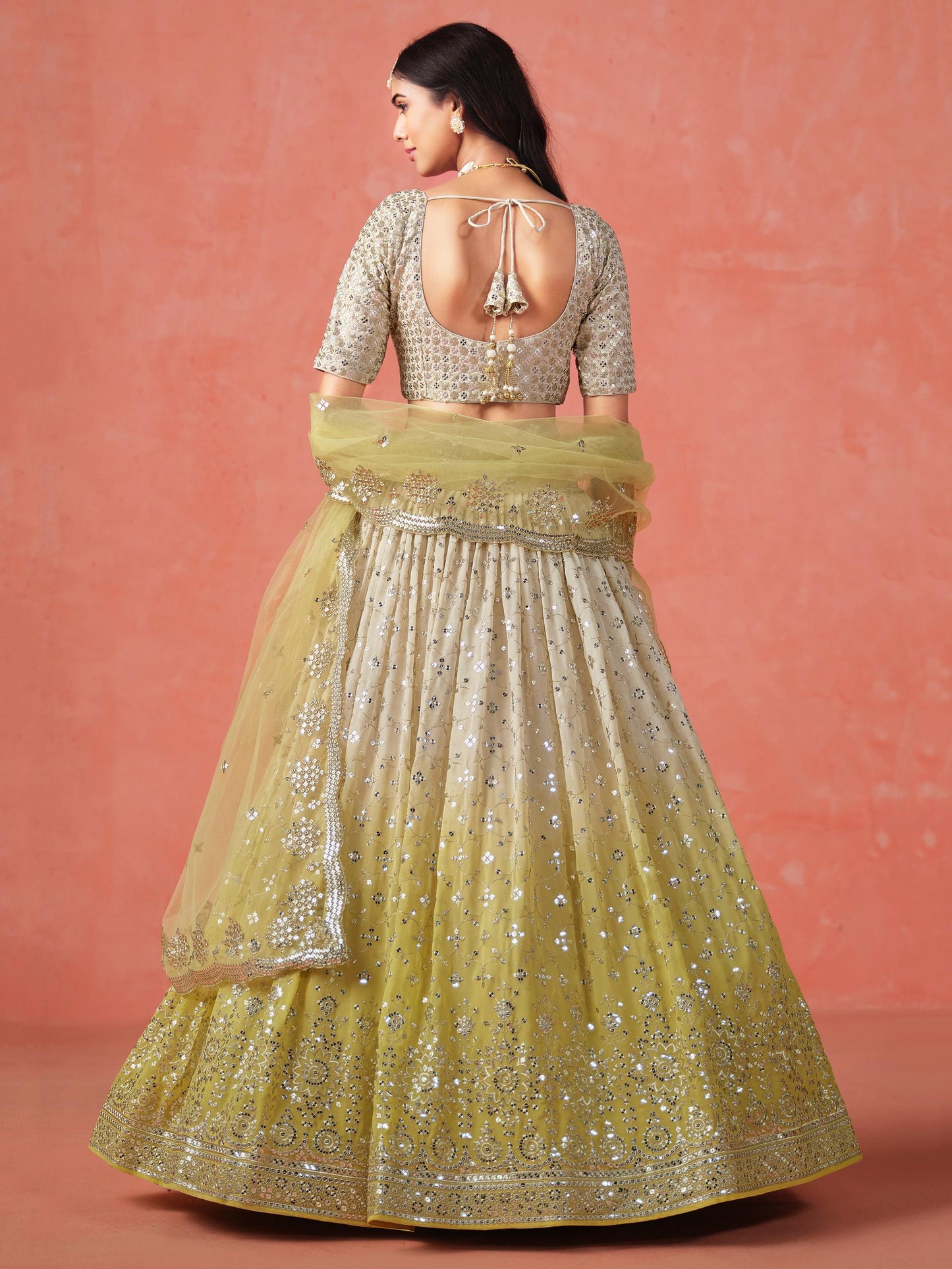 Meher Melody Georgette Lehenga