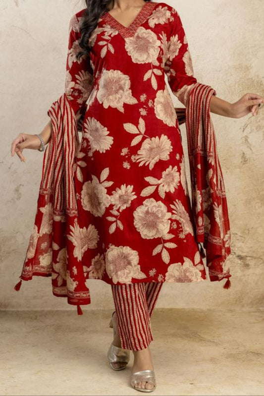 Neeli Baadal Cotton Kurti Set