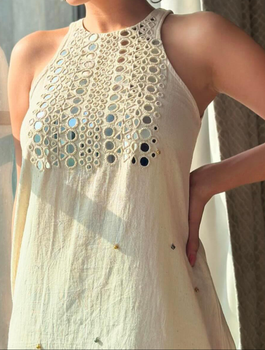 White Rose Cotton Coord Set