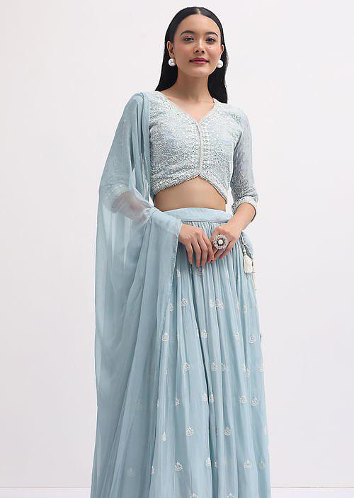 Saanjh Soul Georgette Lehenga