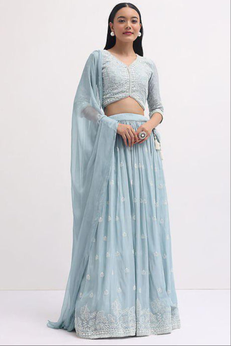 Saanjh Soul Georgette Lehenga