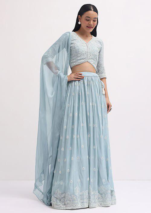 Saanjh Soul Georgette Lehenga