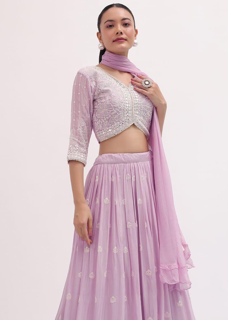 Saanjh Soul Georgette Lehenga