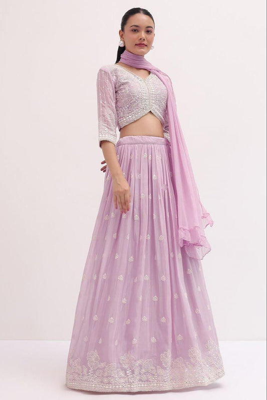 Saanjh Soul Georgette Lehenga