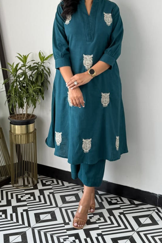 Owl World Cotton Coord Set