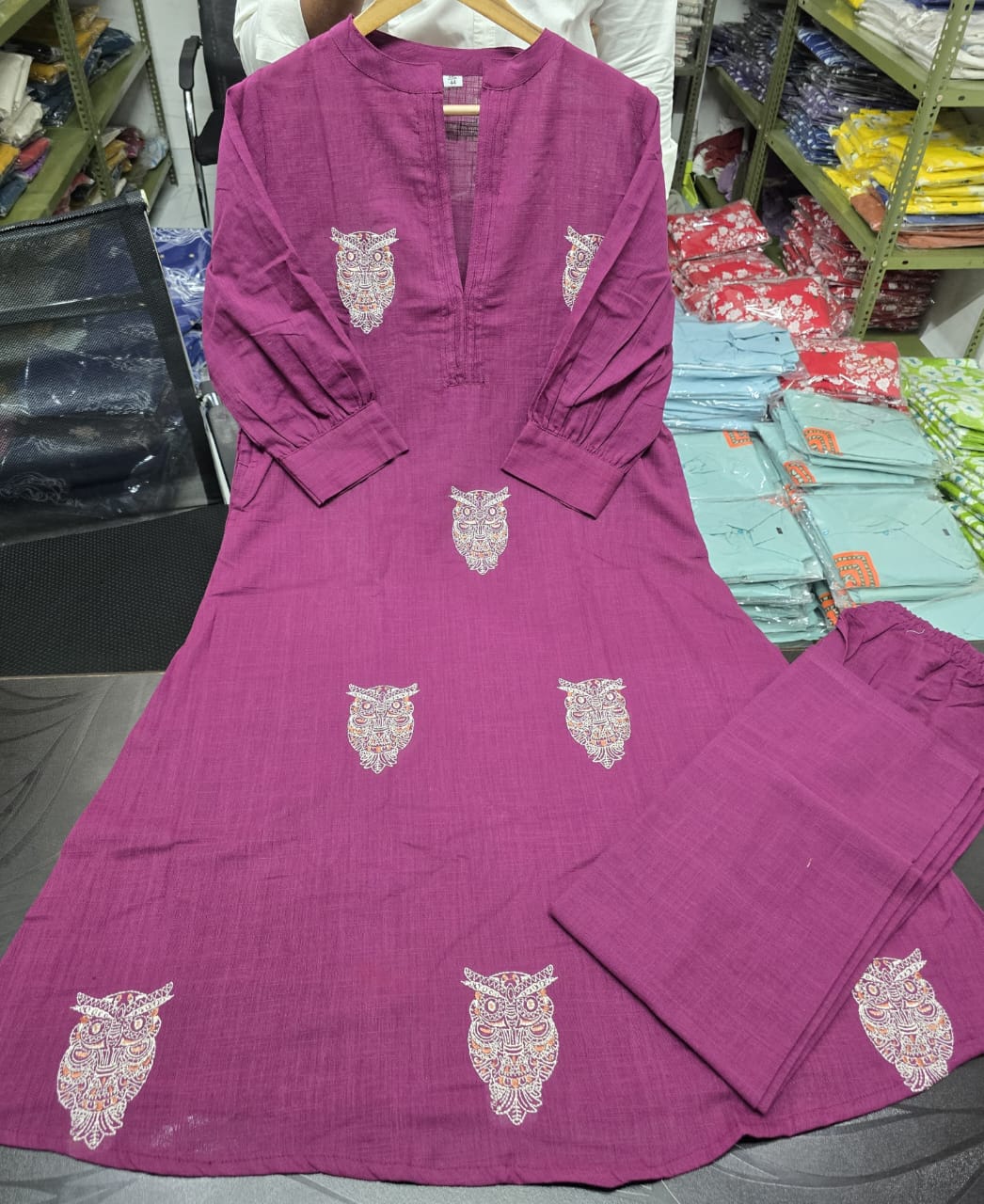 Owl World Cotton Coord Set