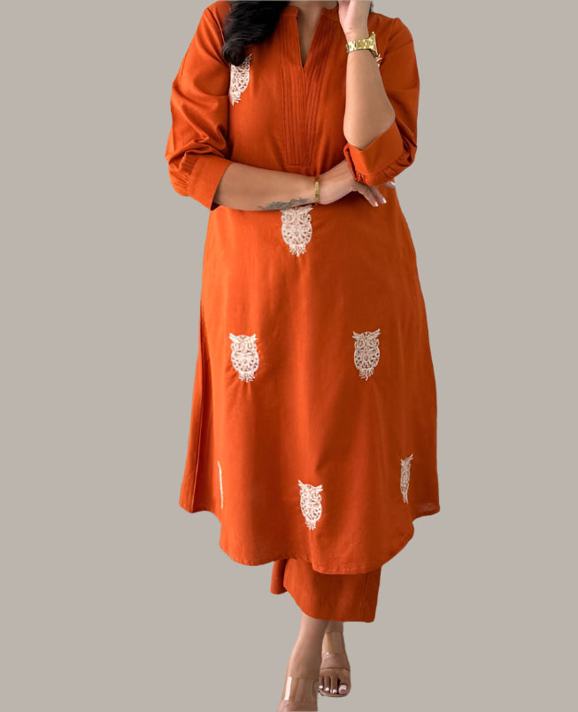 Owl World Cotton Coord Set